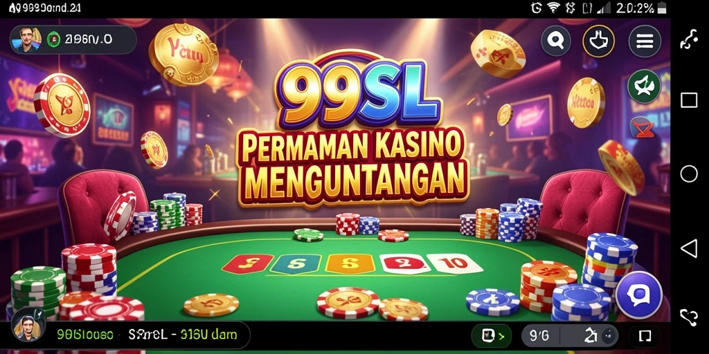 Tampilan gameplay menarik di 99SL menampilkan permainan Kasino yang seru.