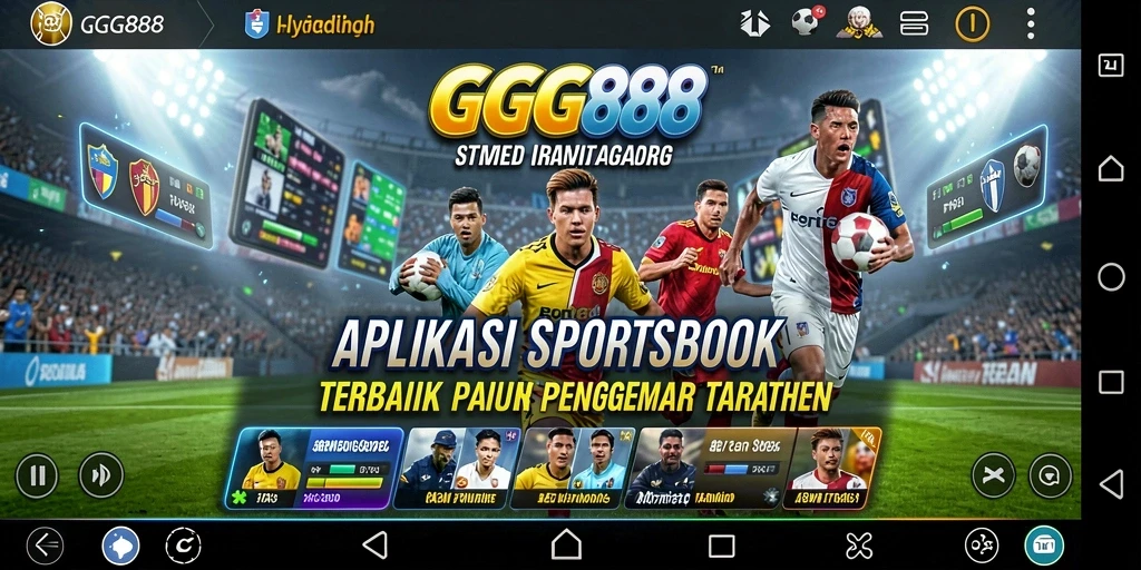 Tampilan utama GGG888 dengan berbagai pilihan taruhan olahraga.