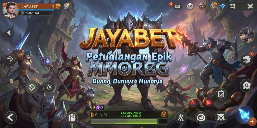 Tampilan gameplay epik di dunia fantasi JAYABET.
