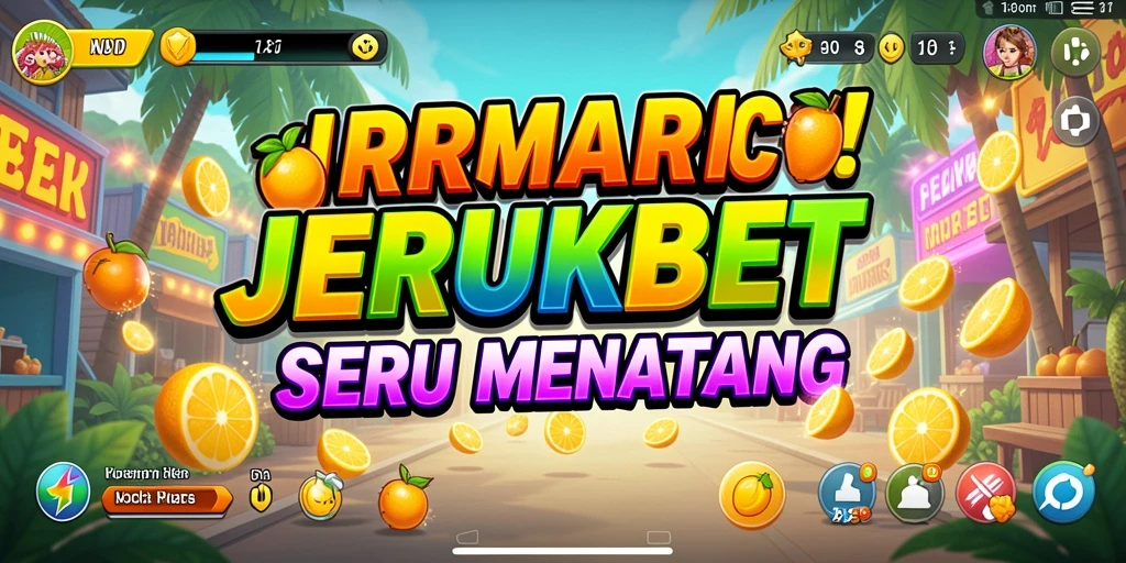 Screenshot utama JERUKBET menampilkan aksi seru dalam permainan Arcade.