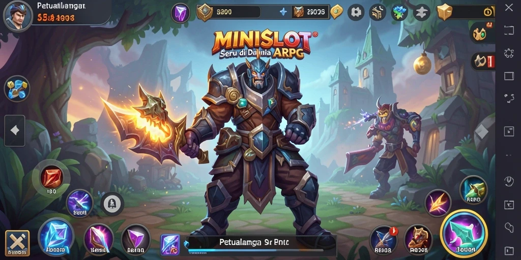 Tampilan menarik gameplay MINISLOT di dunia ARPG.
