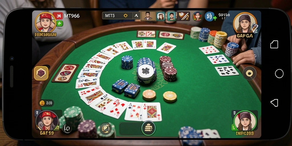 Screenshot gameplay Gaple mengasyikkan MT966.