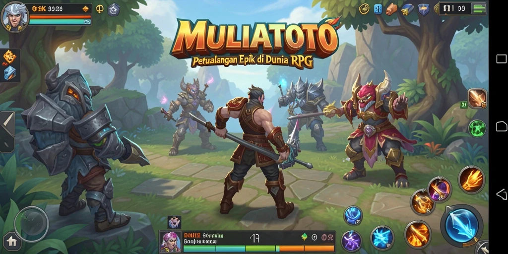 Tangkapan layar menunjukkan aksi mendebarkan dalam game RPG.