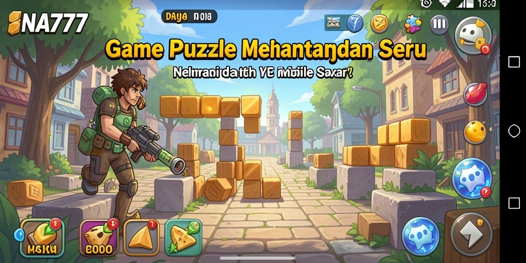 Tampilan gameplay NA777 dengan berbagai teka-teki menarik.
