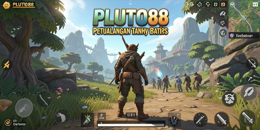 Gameplay <strong>PLUTO88</strong> yang menarik dalam dunia terbuka yang luas.