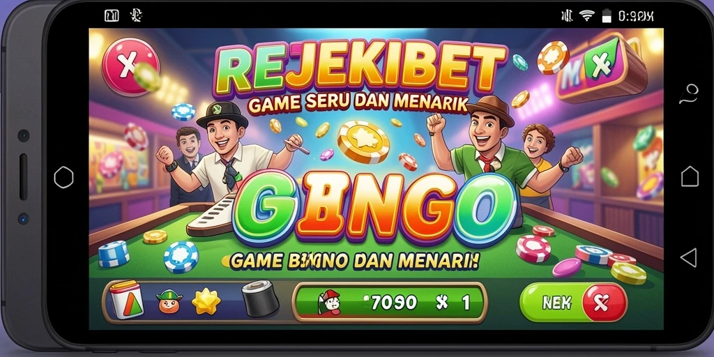 Tampilan gameplay Bingo yang menarik dan mengasyikkan di REJEKIBET.
