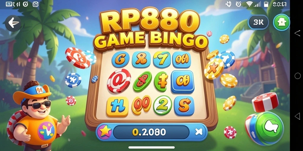 Screenshot gameplay RP888 menampilkan suasana seru saat bermain Bingo.
