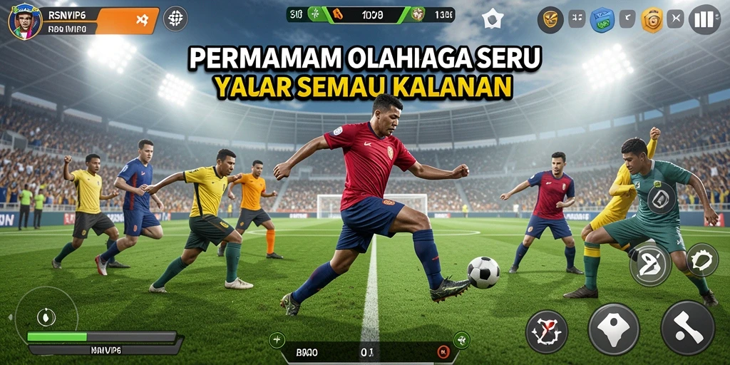 Tampilan gameplay RSNVIP6 yang menunjukkan aksi-seru dalam permainan olahraga.