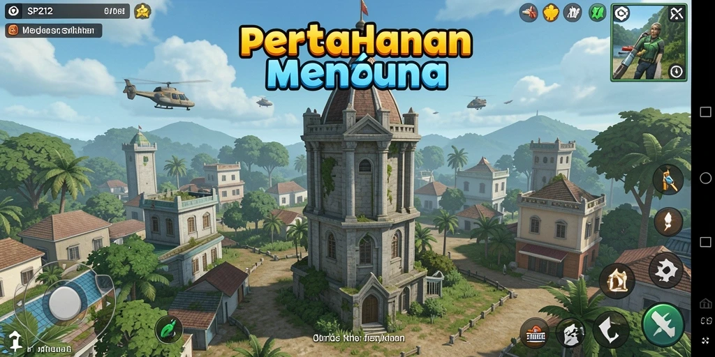 Gameplay SP212 dalam genre Tower Defense yang seru.