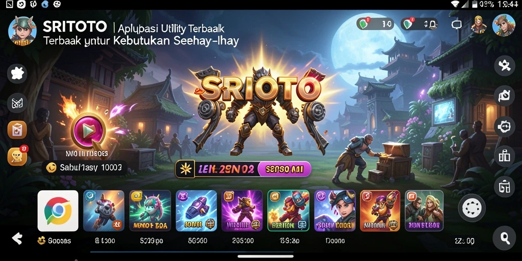 Screenshot SRITOTO menunjukkan interface yang sederhana dan mudah digunakan.